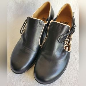 John Fluevog Enneagram Lace Up Shoe - Receptive (Size 8.5 in Black)